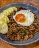 Stir-Fried Basil Pork with Rice and Fried Egg (Easy and Delicious)