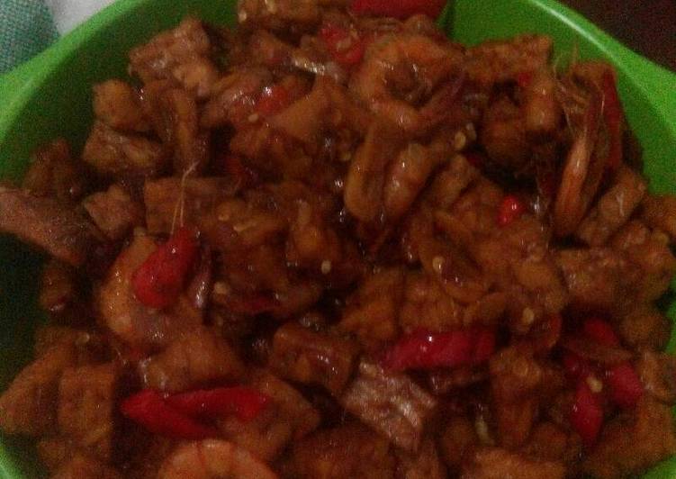 Orek Tempe udang / Sambel goreng tempe