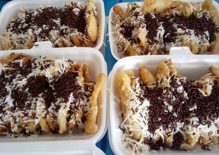 Pisang goreng keju