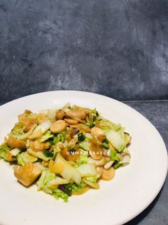 Foto resep Ca Sawi Putih Jamur Merang
