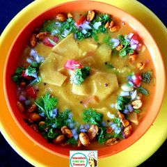 A picture of Dal Dhokli.