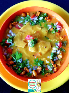 A picture of Dal Dhokli.