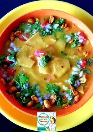 A picture of Dal Dhokli.