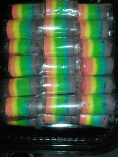 Foto resep Rainbow mini roll cake
