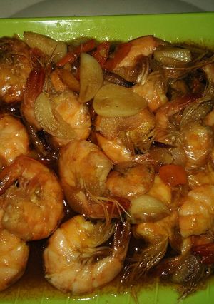 Foto resep :: Udang Pedes Manis ala Tyka