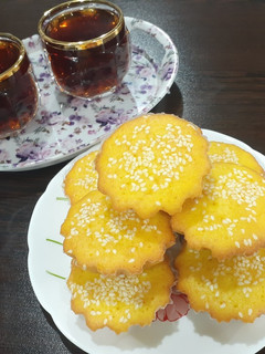 عکسی از دستور کاپ کیک هل و زعفران و گلاب 😋