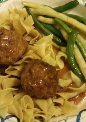 A picture of Slow Cooker German Meatballs.