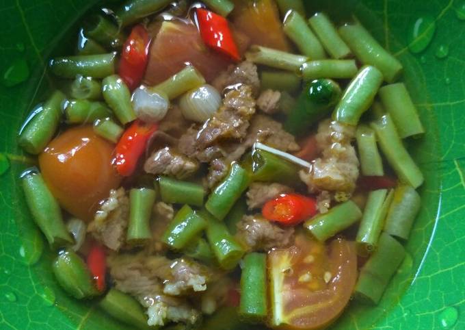 Resep Asem Asem Buncis Daging Sapi Oleh Yunita Triyana Cookpad