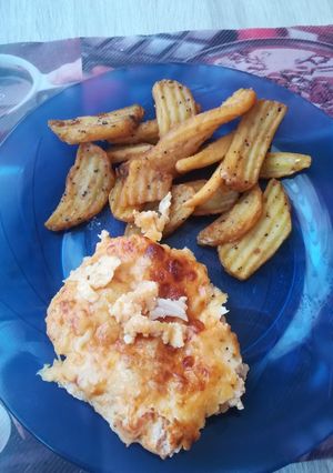 Tejfölös pácban sült csirkemell recept fotója