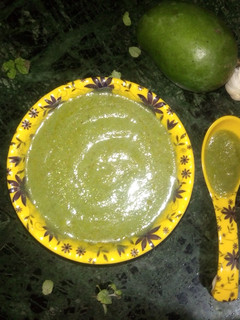 A picture of Mint Raw Mango chutney.