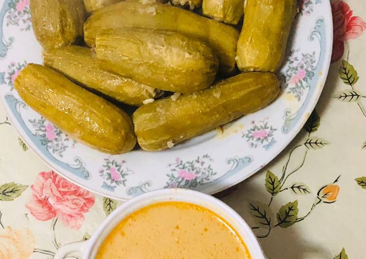 محشي كوسا باللبن الكشك (الجميد) روووعه