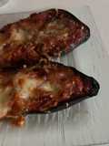 Aubergine bolo gratinée
