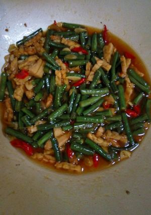 Foto resep Tumis kacang panjang