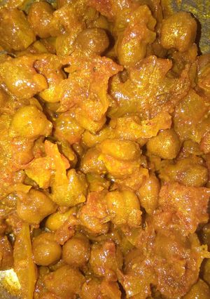 A picture of Chana bhaji without oil.