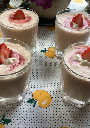 Una foto de Mousse de fresa