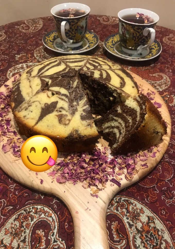 عکسی از دستور کیک زبرا