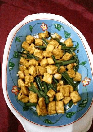Foto resep Oseng tahu dan bunga bawang merah