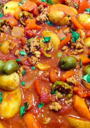 Pirc Ragout Pork Ragout With Paprika And Green Olives Recipe By Robert Gonzal
