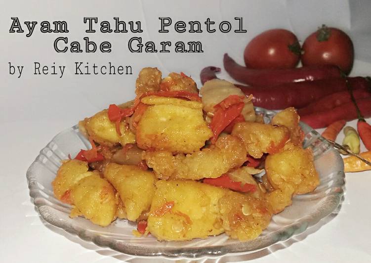8. Ayam Tahu Pentol Cabe Garam