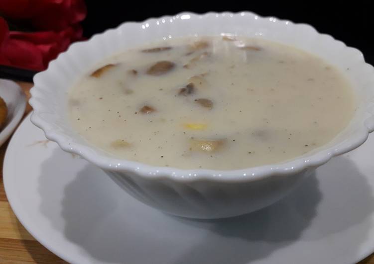 Recipe of Award-winning Mushroom sweet corn soup