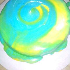 A picture of Pineapple Flavoured White chocolate Marble Cake.