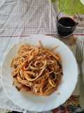 Spaghetti con asparagi selvatici