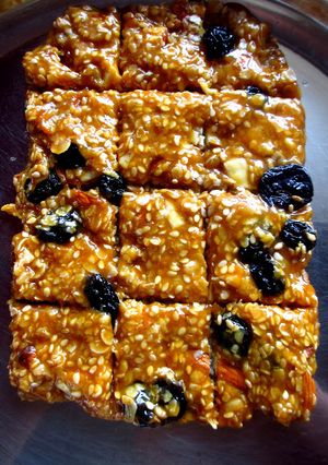 A picture of Sesame and Jaggery Power Packed Bar - Step by Step Recipe.