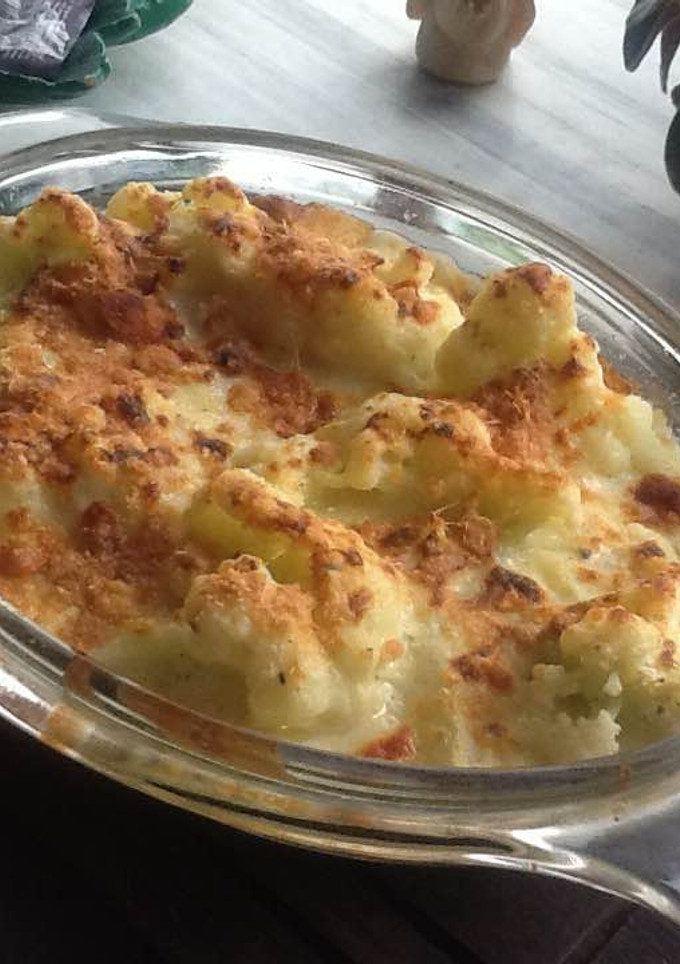 Una foto de Coliflor gratinada