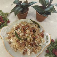 A picture of Sewai and sabudana upma.