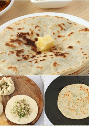 A picture of Paneer Kulcha.