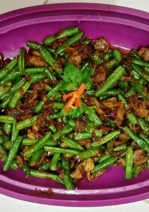 Foto resep Oseng Merah Kacang Panjang Ampela (#pr_kacangpanjang)