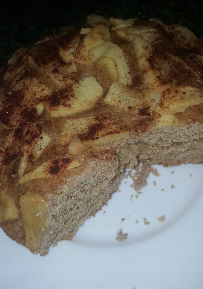 Una foto de Bizcocho de manzana saludable