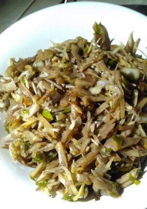 Foto resep Oseng nangka muda teri nasi