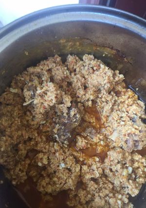 A picture of Left Over Stew Egg Sauce.
