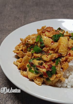 Foto resep Orak Arik Telur Chilli Oil
