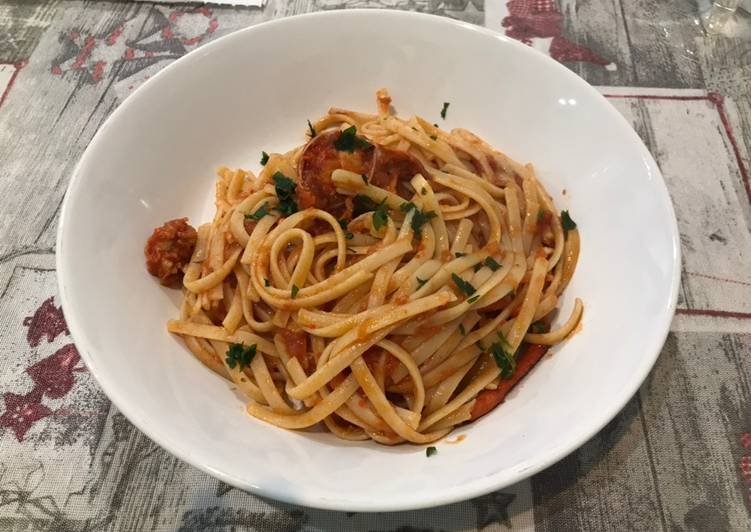 Linguine alla chitarra with Lobster 🦞 (gluten-free)