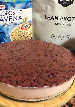 Una foto de Cheesecake proteínico