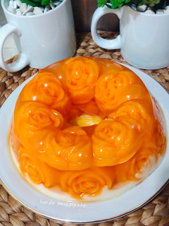 Foto resep Puding Mangga Mawar Kaca