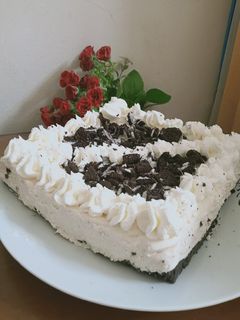 Foto resep No bake yoghurt oreo cheesecake
