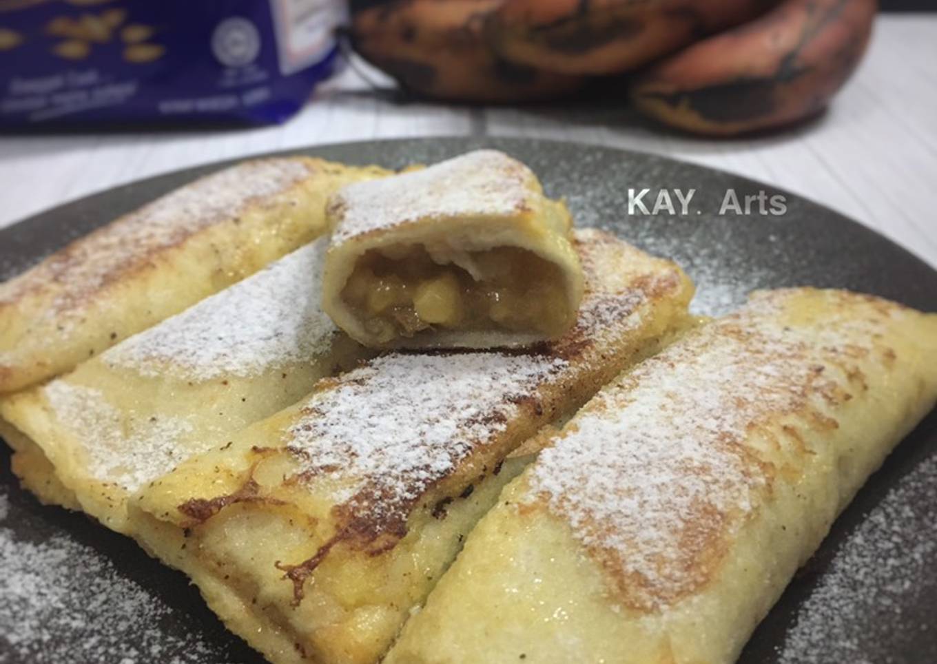 Roti Gardenia dengan keju pisang