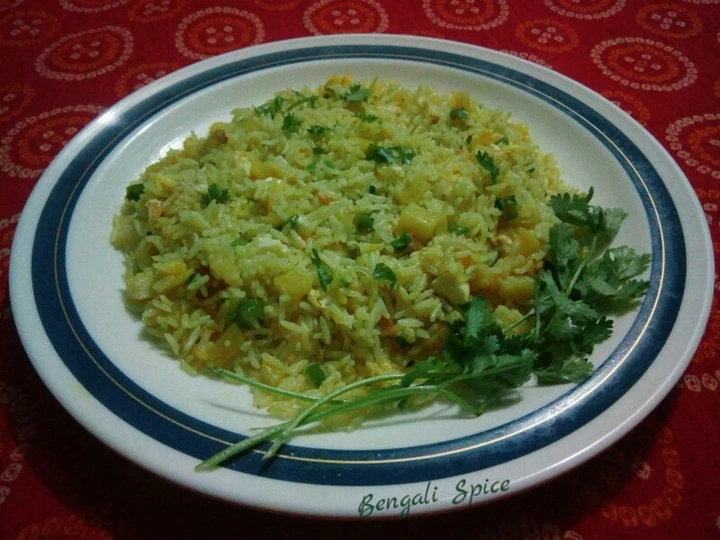 Easy Way Make Paneer potato fried rice the Awesome  So Delicious