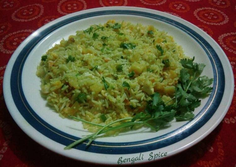 Paneer potato fried rice