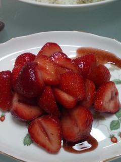 Una foto de Fresas Marinadas