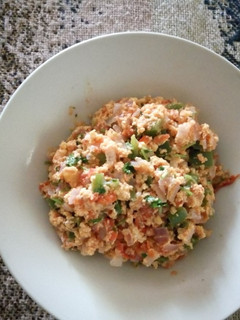 A picture of Tomato scrambled eggs #festiveseasondish-Nairobi.
