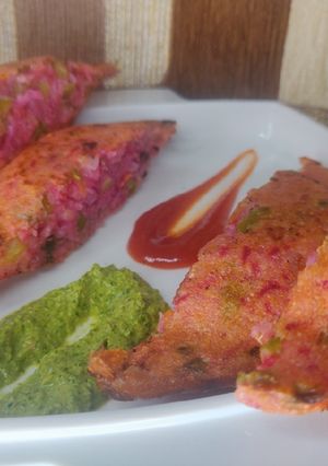 A picture of Vegetable Semolina Sandwich/ Rava Sandwich.