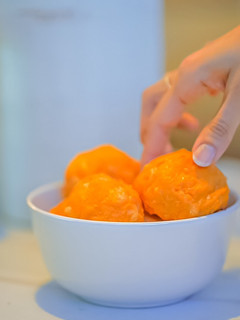 Una foto de Bolas de boniato y mozzarella sin gluten