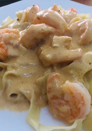 Una foto de Pasta Fettuccine Alfredo a la Sonorense