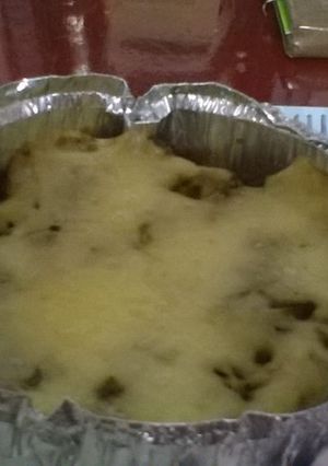 Una foto de Pastel de berenjenas con arroz y espinacas (Olla de cocción lenta-SlowCooker-CrockPot).
