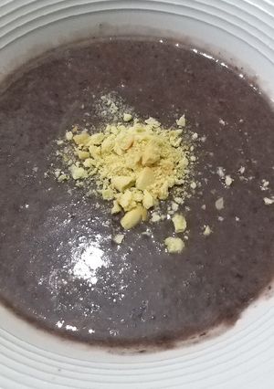 Una foto de Crema de frijol