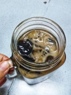 A picture of Chococino Grass Jelly.